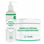 Paket za čiščenje umivalnika iz belega granita