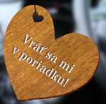 Dišava za avto z napisom Come back to me all right! - vonj po lesu in domu (unisex)