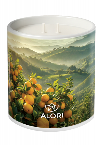 Sojina sveča - Citrusi - bela 450 ml